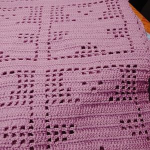 Kids lavender bear Afghan